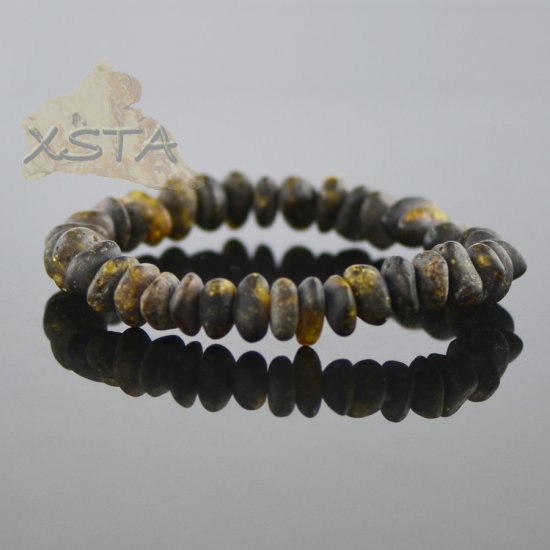 Raw amber bracelet natural beads